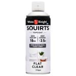 White Knight 310g Flat Clear Squirts Spray Paint
