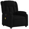 vidaXL Electric Massage Recliner Chair Office Armchair Single Sofa Black Fabric