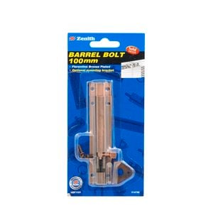 Zenith Barrel Bolt 100mm Florentine Bronze