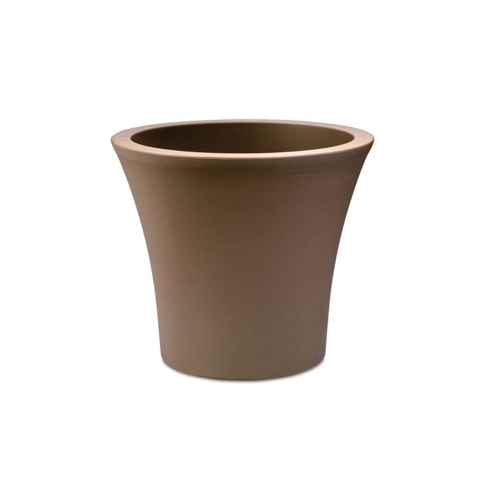 Eden 30cm Round City Self Watering Plastic Pot Taupe