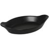 Olympia Mediterranean Tapas Oval Eared Dishes Matt Black 37x204x118mm 215ml 6 Pack