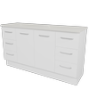 New England Joinery 1500mm King Regal Top Floor Standing Vanity