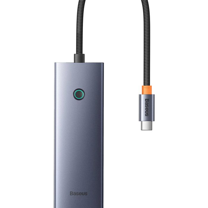 Baseus UltraJoy 4-Port USB-C to USB-A 3.0 Hub (Grey)