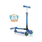 Globber Primo Lights Foldable Kids Scooter Navy Blue 3+