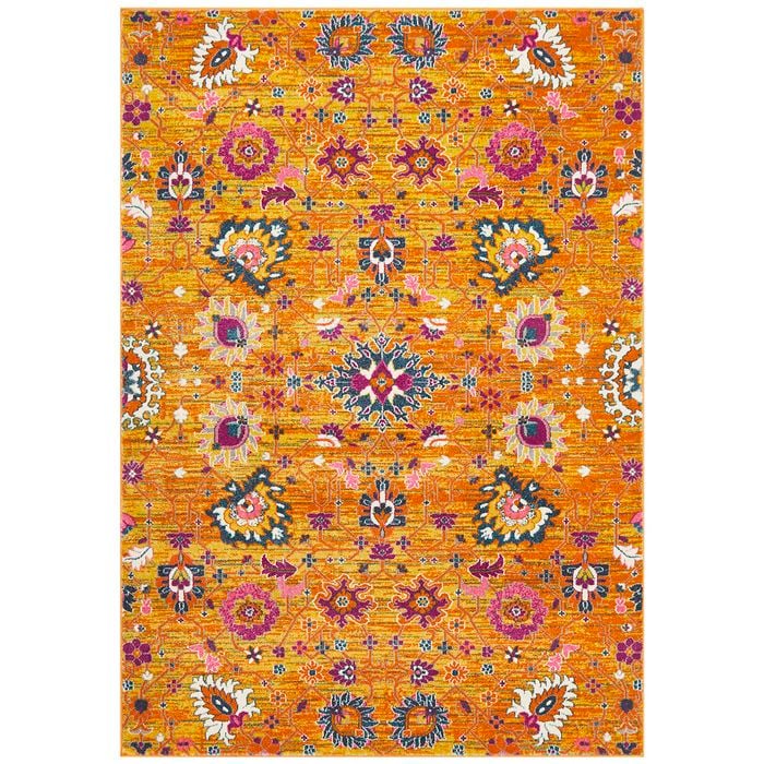 The Rug Connection Garden 210 Rust 330x240cm - Extra Large Transitional Pet Friendly Indoor Floor Rug