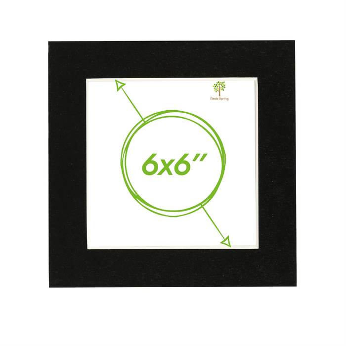 Picture Photo Mount - To Fit Frame Size 6 X 6" For Image Size 4 X 4"