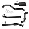 Ignite Exhausts Turbo Back For Isuzu D-max 3l 3" Cat & Muffler Black Aluminised Steel