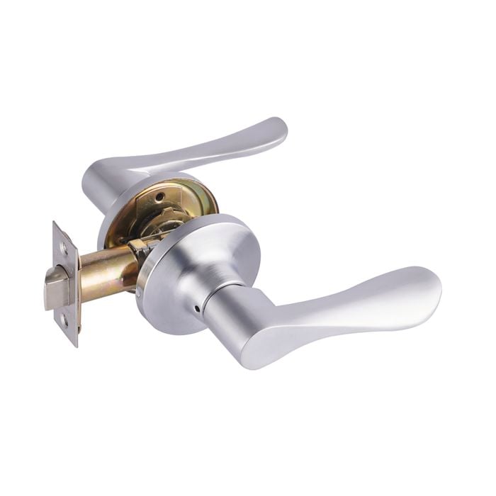 Tasman Satin Chrome Tiva Passage Leverset