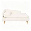 BingoPaw Luxury Cat Bed Stool Dog Sofa Couch Bed Rubber Wood Legs with Soft Cushion 80x50x39cm