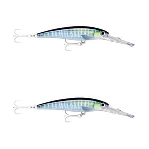 2x Rapala 14cm X Rap Magnum 20 Deep Diving Trolling Lures - HD Wahoo UV