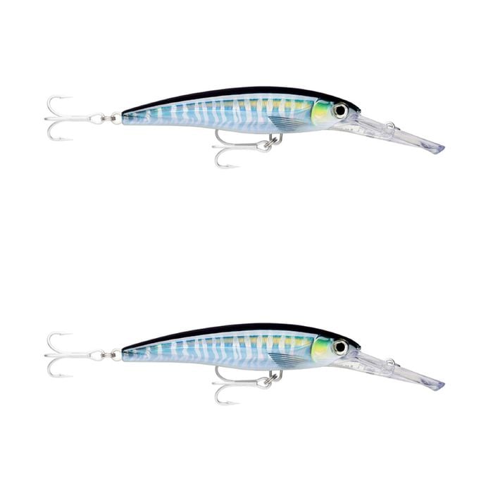 2x Rapala 14cm X Rap Magnum 20 Deep Diving Trolling Lures - HD Wahoo UV