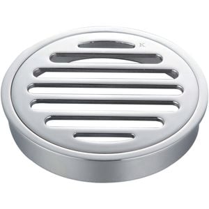 Kinetic 100mm Chrome Plated Round Floor Grate