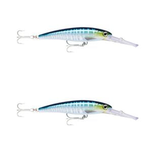 2x Rapala 11cm X Rap Magnum 10 Deep Diving Trolling Lures - Wahoo UV