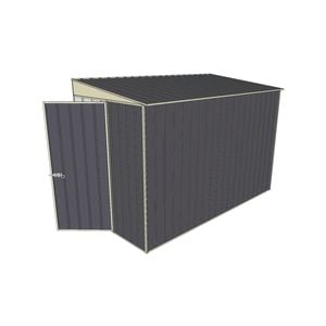 Build-a-Shed 1.5 x 3 x 2m Skillion Shed without Side Doors - Grey