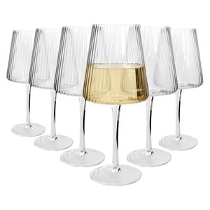 Argon Tableware Chelsea Optic Crystal White Wine Glasses - 480ml - Pack Of 6