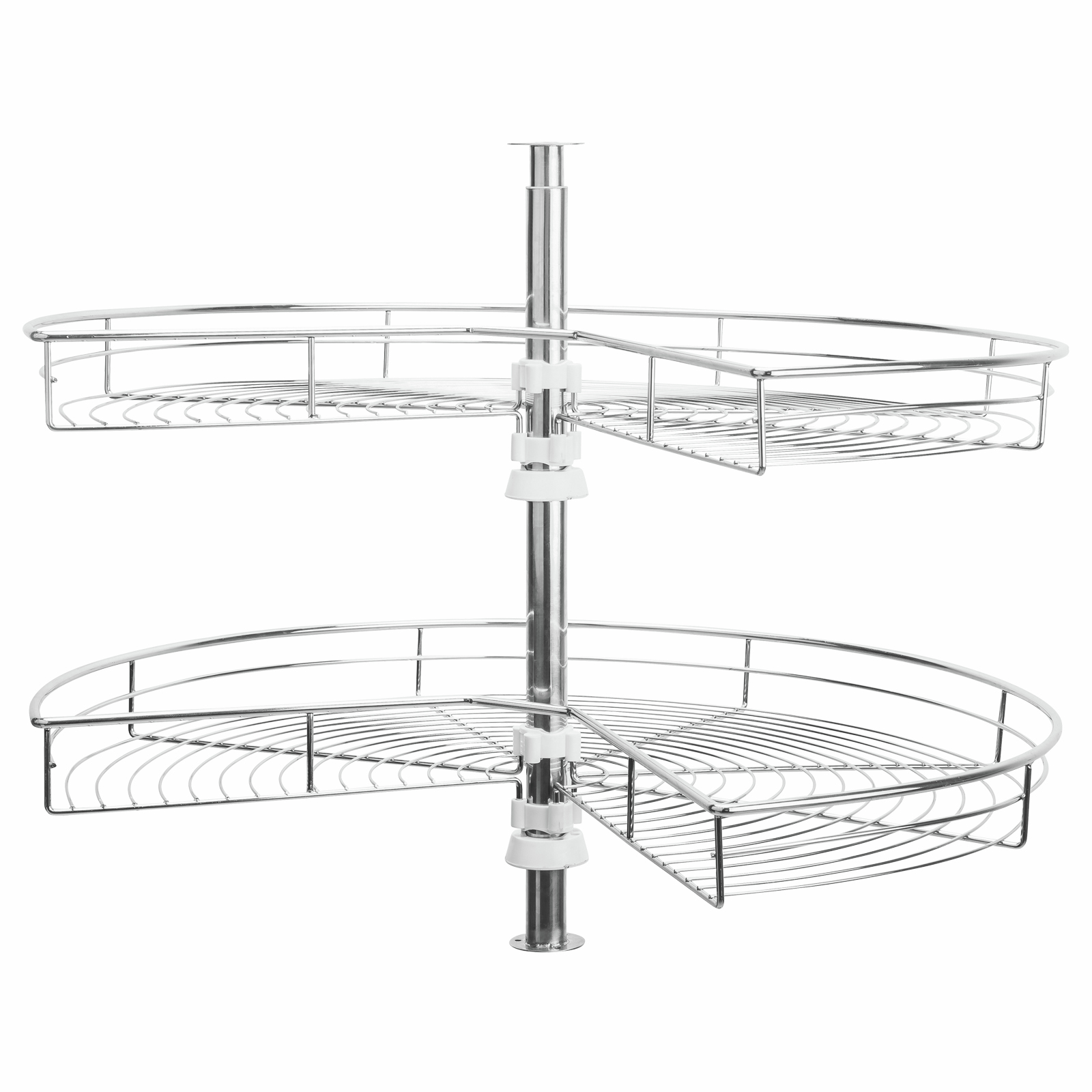 Practa Solutions Chrome Corner Cabinet Carousel