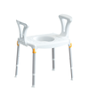 King Over Toilet Aid With Armrests, White, No Cushion
