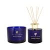 Scented Candle & Reed Diffuser Set - 350g - Patchouli & Rosewood - Sweet Creamy Scent Double Wick