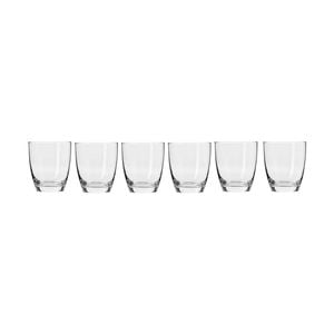 6pc Krosno Harmony 390ml Tumbler Glass Set - Clear