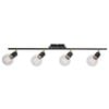Mercator Tiffany 4 Light Spotlight - Black