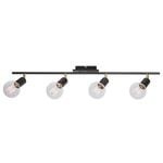 Mercator Tiffany 4 Light Spotlight - Black