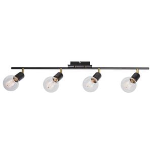 Mercator Tiffany 4 Light Spotlight - Black
