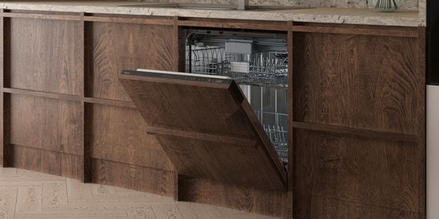 fully integrated dishwasher with self open function by Teka