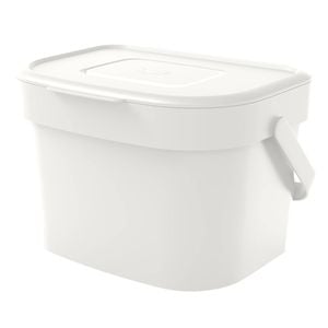 Ezy Storage 6L Odour Filtering Compost Caddy Bin White