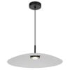 Telbix Orilla Modern Pendant Hanging Lamp Light Glass Metal Aluminium Frost Matte