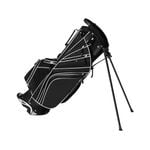Costway Golf Stand Cart Bag w/6 Way Dividers Black