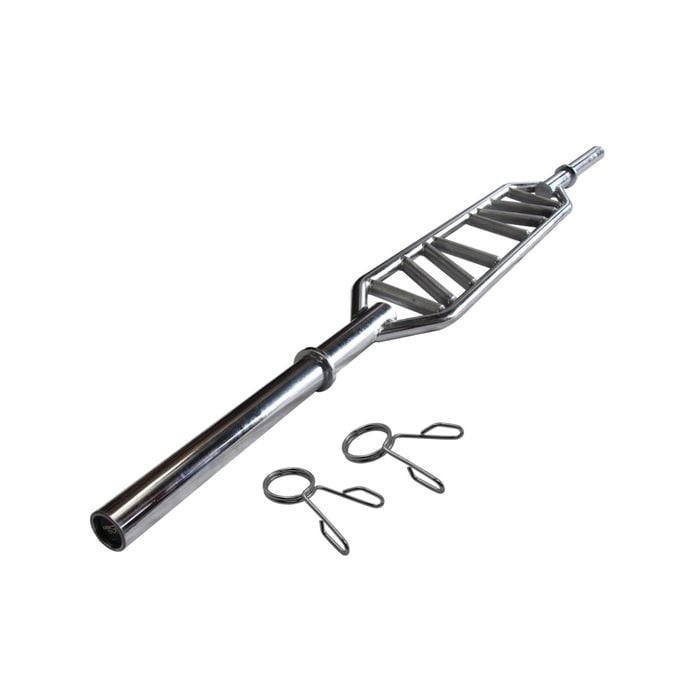 Olympic Barbell - Swiss Bar - 2 Free Spring Collars - 213cm - 7 Feet - 25.6kg