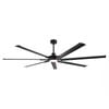 Parrot Uncle 213cm Matte Black Padus 7-Blade Aluminium Ceiling Fan With LED And Remote