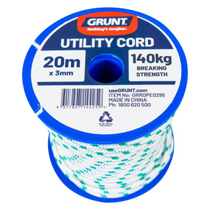 GRUNT 3mm x 20m Multi-Purpose Utility Cord