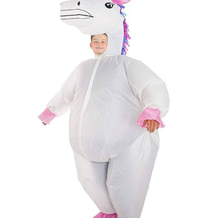 Inflatable Kids Magical White Unicorn Costume - One Size