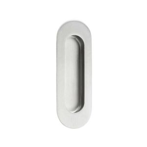 Lemaar 120 x 40mm Satin Stainless Steel Radius Oval Flush Pull
