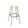 Artiss Bar Table Round Kitchen Dining 98cm White