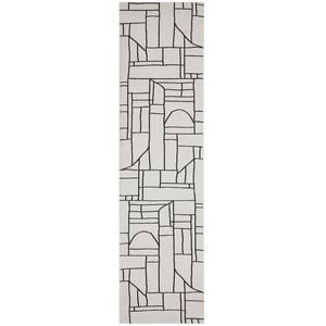The Rug Connection Harley Fleur Runner Off White 400x80cm - Large Runner Pet Friendly Indoor Rug