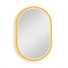 P&p Silver White Oblong Led Bathroom Mirror Soft Backlit Anti Fog Dimmable Control
