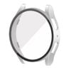 PC Full Cover Screen Glass Protector Shell Case - For Samsung Galaxy Watch 5th 4th 44mm (Silver)