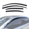 AUSGO Stainless Trim Weather Shields for Toyota Camry 2006-2012 Weathershields Window Visors Wind Deflectors
