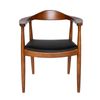 SK Designer Living | Replica Hans Wegner 'The Chair' PP501 Armchair - Walnut & Black