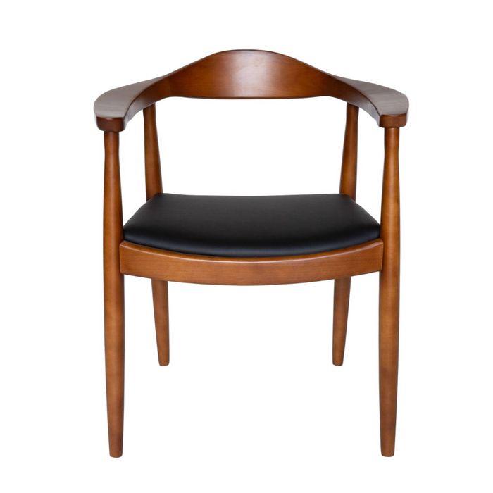 SK Designer Living | Replica Hans Wegner 'The Chair' PP501 Armchair - Walnut & Black