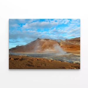A Large Mountain with a River  Print 100% Australian Made 120 x 90cm  (Stretched)