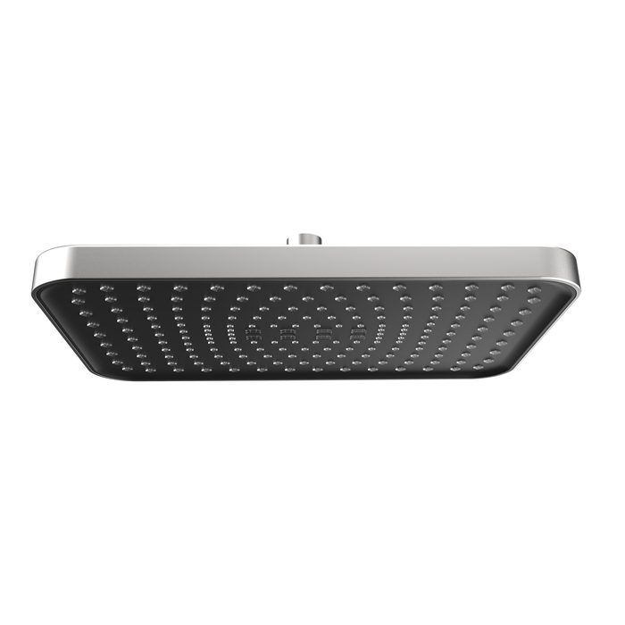 Mondella Brushed Nickel Rococo Rectangular Rain Shower Head