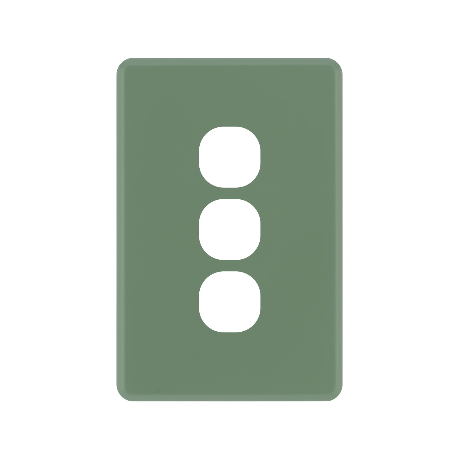 DETA Jade Green S-Line 3 Gang Switch Cover Plate product image