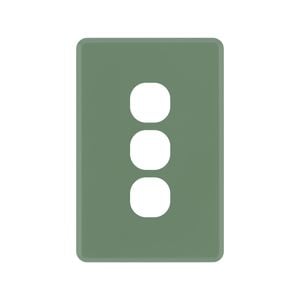 DETA Jade Green S-Line 3 Gang Switch Cover Plate