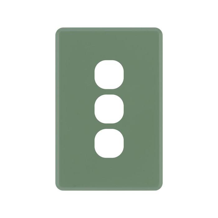 DETA Jade Green S-Line 3 Gang Switch Cover Plate
