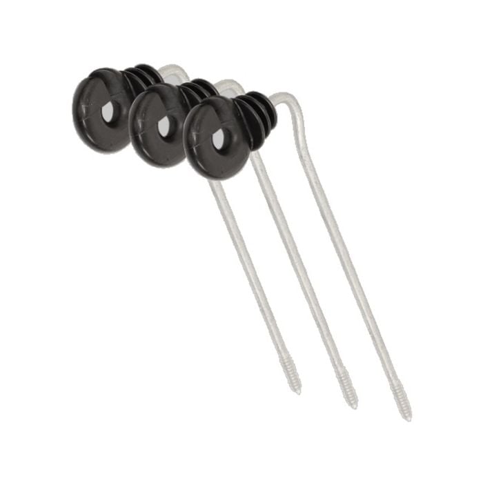 O'Briens Electric Fencing Screw In Wood Post Offset - 10 Pack
