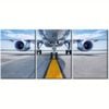 3pcs Airplane Turbine Aircraft Aviation Print 100% Australian Made 3 x 40x60cm (Metal Print)