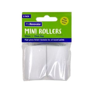 ProRenovator 50mm HD Foam Mini Rollers - 2 Pack